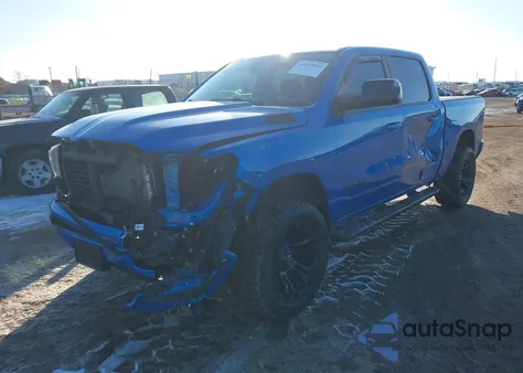 2021 Ram 1500 Big Horn 4X4 5'7 Box из США, поврежденный, VIN 1C6SRFFT3MN830751